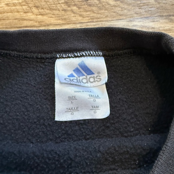 Vintage Adidas Faded Black Crewneck Sweatshirt - Picture 7 of 7